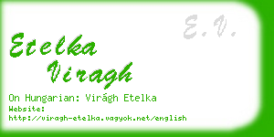 etelka viragh business card